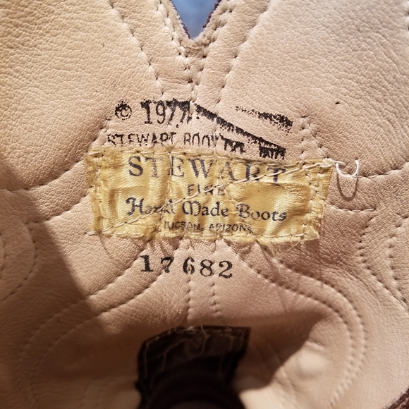 Stewart 1977 Cowboy Boots 9 EE - Picture 6 of 8